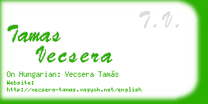 tamas vecsera business card